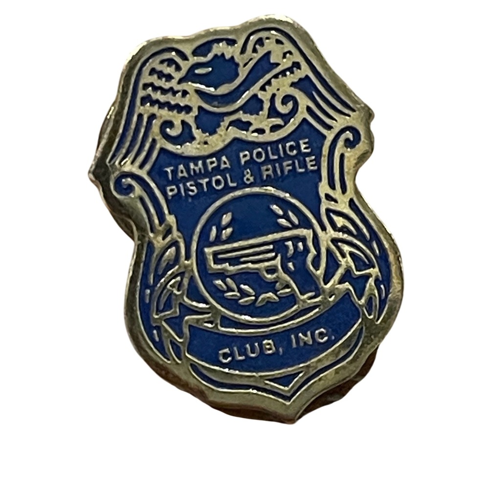 00258 - Tampa‎ Police Pistol & Rifle Club INC Collectible Lapel Pin Badge
